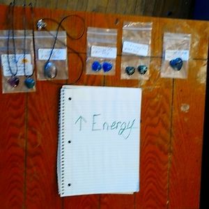 Necklaces with pendants, this set is for increased Energy